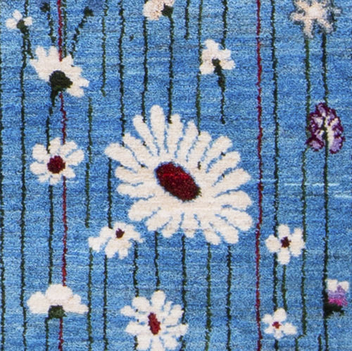 Tappeto contemporaneo - Flower Meadow 2 d1 - ZOLLANVARI AG - con motivi floreali / in lana / rettangolare