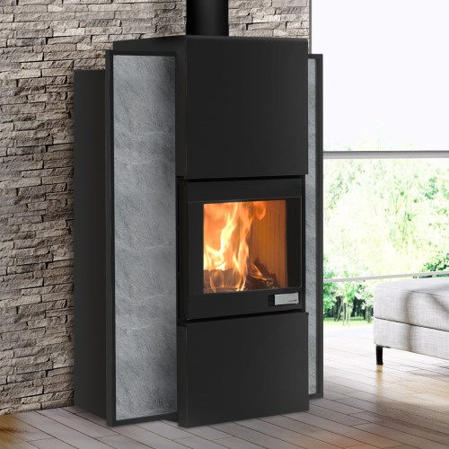Stufa a legna - SERIE S FOGHET EVO ARIA - Jolly-mec - a pellet / 5 kW...10 kW / 10 kW...20 kW