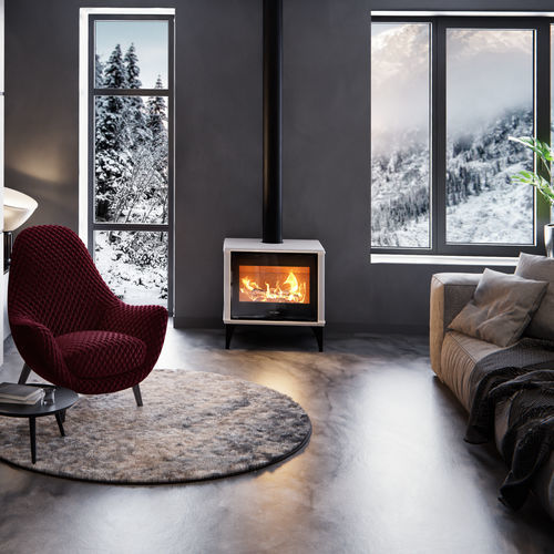 Stufa a legna - PIXIE - Jolly-mec - 9 kW / 8.5 kW / con piedi