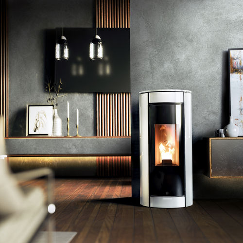 Stufa a pellet - BOTERO2 - Jolly-mec - 5 kW...10 kW / a pavimento / contemporanea