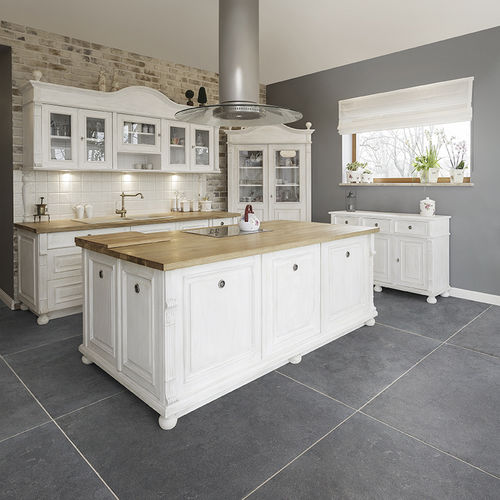 Piastrella in pietra naturale - CUPABLUE LIMESTONE - CUPA STONE - levigata / a rilievo / bocciardata