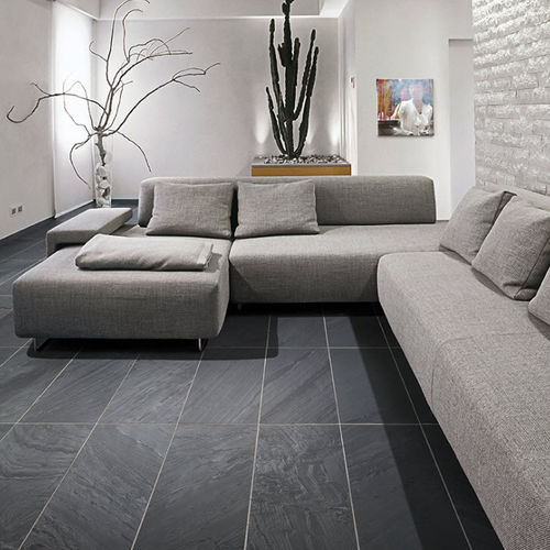 Piastrella in gres porcellanato - ANTHRACITE - CUPA STONE - levigata / da interno / da esterno