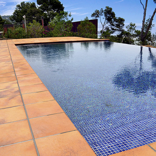 Bordo di piscina in ceramica - ANTICA - TERRAKLINKER - GRES DE BREDA - in clinker / antiscivolo / d'angolo