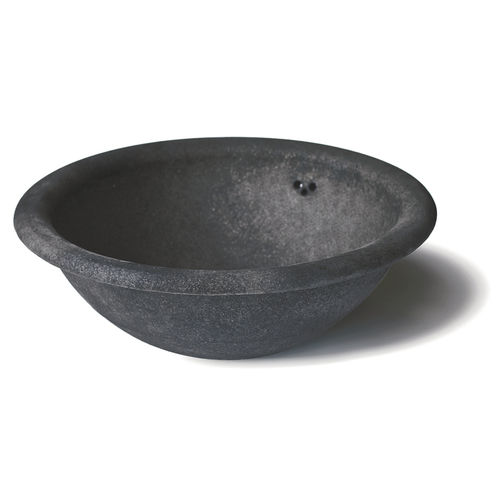 Lavabo da incasso - OLIMPO BASALTO - TERRAKLINKER - GRES DE BREDA - in ceramica / rotondo / 2 fori