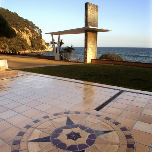 Rosone in ceramica - NATURAL - ROSA DE LOS VIENTOS - TERRAKLINKER - GRES DE BREDA