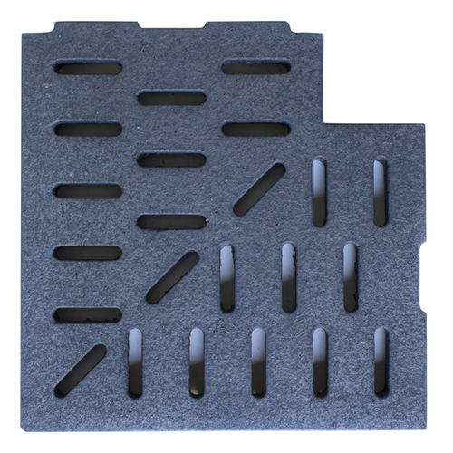 Griglia di drenaggio in ceramica - BASALTO - TERRAKLINKER - GRES DE BREDA - per piscina / d'angolo