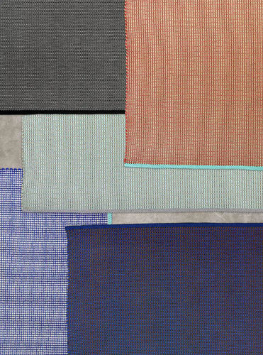 Tappeto contemporaneo - LAMBRO - TISCA ITALIA - patchwork / a tinta unita / in PP