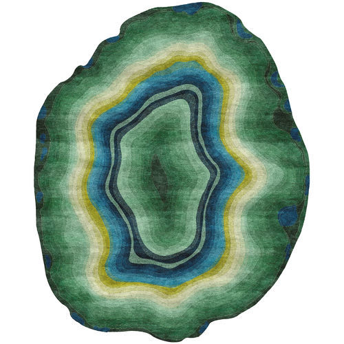 Tappeto contemporaneo - H-AGATE - TISCA ITALIA - a motivi / in lana / in viscosa