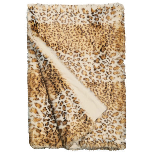 Plaid in ecopelliccia - B - SNOW LEOPARD 932 - TISCA ITALIA - in poliestere (PES)