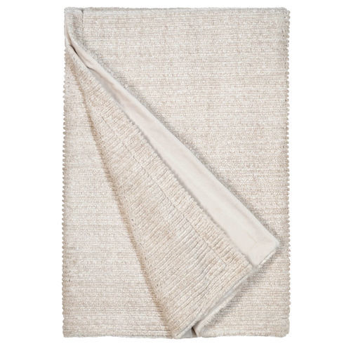 Plaid in ecopelliccia - L - VICUNYA SAND 935 - TISCA ITALIA - in poliestere (PES)