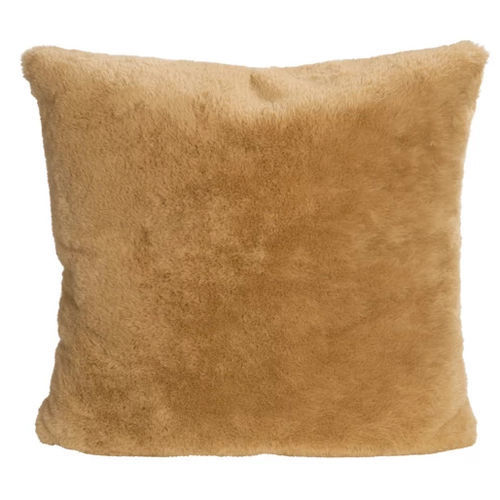 Cuscino in pelliccia sintetica - GUANACO CAMEL 929 - TISCA ITALIA - quadrato