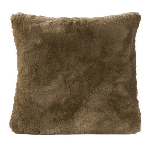 Cuscino in pelliccia sintetica - GUANACO CAPPUCCINO 865 - TISCA ITALIA - quadrato