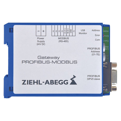 Modulo di interfaccia gateway - NETCON - ZIEHL-ABEGG AG - su guida DIN / USB / ProfiNet