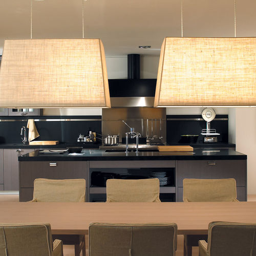Cucina contemporanea - NANTIA  - TONCELLI - in frassino / con isola / con impugnature