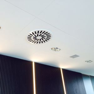 Diffusore d'aria da soffitto - WT500 - GRADA International - rotondo / per soffiaggio e ripresa d'aria