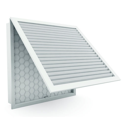 Griglia di ventilazione in alluminio - AH700 - GRADA International - quadrata / da esterno / da interno