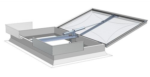 Botola di evacuazione fumi in PVC - MCR-THERMOLIGHT PLUS NG-A - Mercor - dispositivo di evacuazione dei fumi e del calore