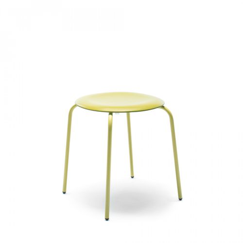 Sgabello contemporaneo - PRO - Flötotto Einrichtungssysteme GmbH - in pelle / in polipropilene / con supporto in acciaio verniciato