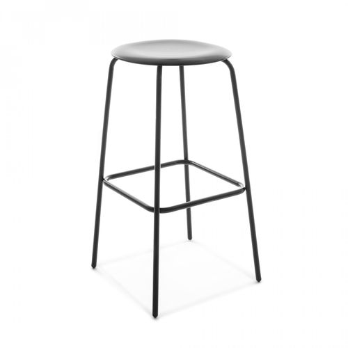 Sgabello da bar contemporaneo - PRO - Flötotto Einrichtungssysteme GmbH - in polipropilene / con supporto in metallo cromato / con 4 gambe