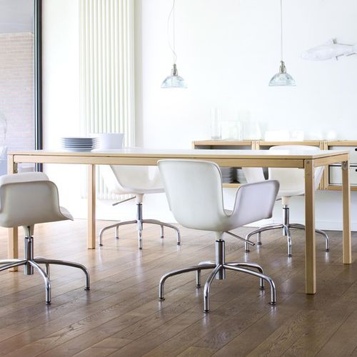 Tavolo da pranzo contemporaneo - PROFILSYSTEM - Flötotto Einrichtungssysteme GmbH - in faggio / con supporto in legno / rettangolare