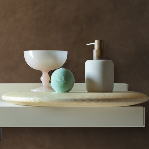 Scaffale contemporaneo - RIFT/REVERSE - TUBES - in legno / da bagno / marrone