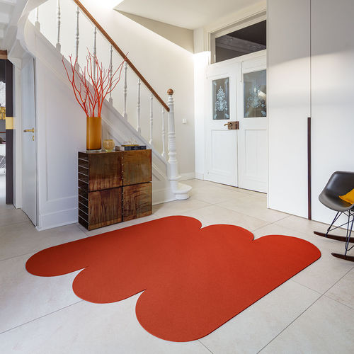 Tappeto contemporaneo - Graphics - Hey Sign - a tinta unita / in feltro / idrofugo