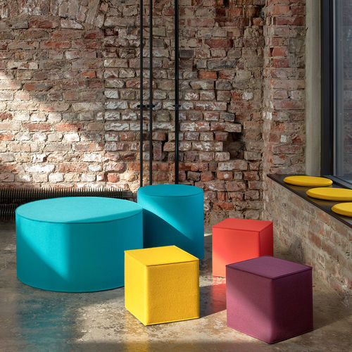 Pouf contemporaneo - RONDO - Hey Sign - in feltro / tondo / modulare