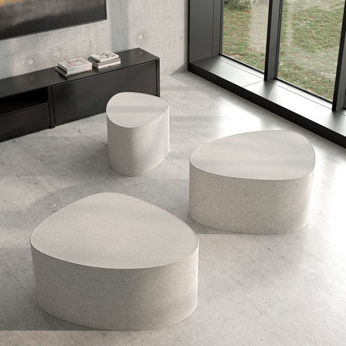 Pouf contemporaneo - Stone - Hey Sign - in espanso / in feltro / altre forme