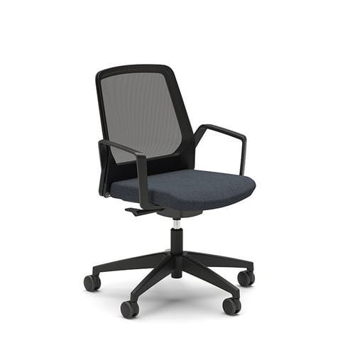 Poltrona da ufficio contemporanea - BUDDYIS3  - Interstuhl Büromöbel GmbH & Co. KG - a rete / in poliammide / imbottita