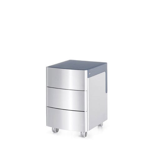 Cassettiera per ufficio in alluminio - SILVER - Interstuhl Büromöbel GmbH & Co. KG - 3 cassetti / mobile