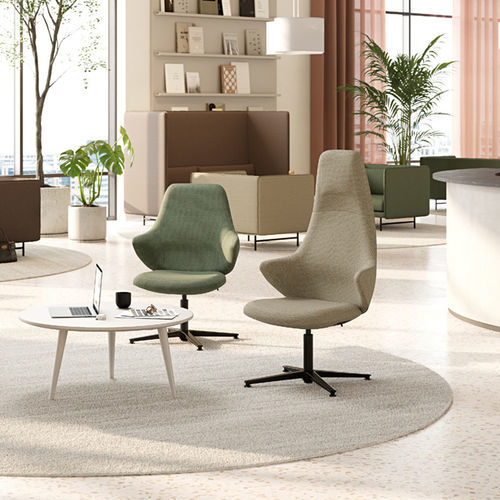 Poltrona contemporanea - CHECKIS3 - Interstuhl Büromöbel GmbH & Co. KG - in tessuto / in metallo / con schienale alto