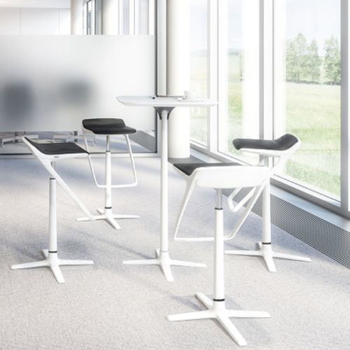 Sgabello da bar contemporaneo - KINETICIS5  - Interstuhl Büromöbel GmbH & Co. KG - in tessuto / in polipropilene / con supporto in metallo