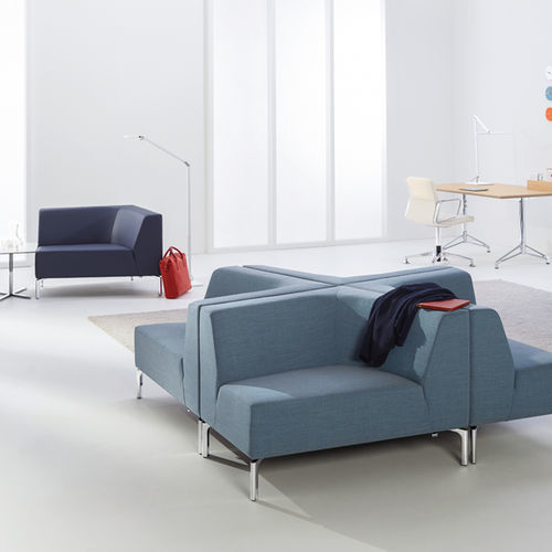 Divano d'angolo - TANGRAMIS5  - Interstuhl Büromöbel GmbH & Co. KG - contemporaneo / in tessuto / marrone