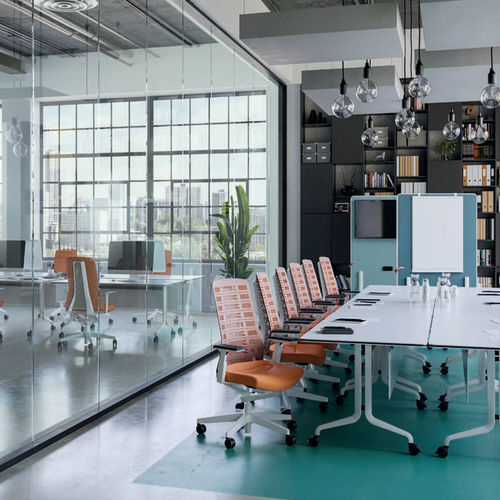 Poltrona da ufficio contemporanea - PUREIS3 - Interstuhl Büromöbel GmbH & Co. KG - in rete / in metallo / imbottita
