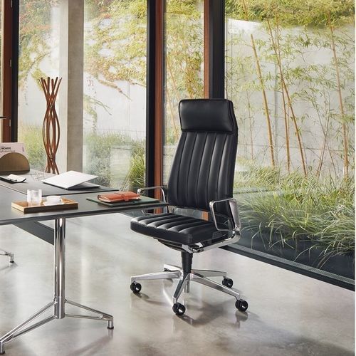 Poltrona direzionale contemporaneo - VINTAGEIS5  - Interstuhl Büromöbel GmbH & Co. KG - in pelle / in metallo / imbottito