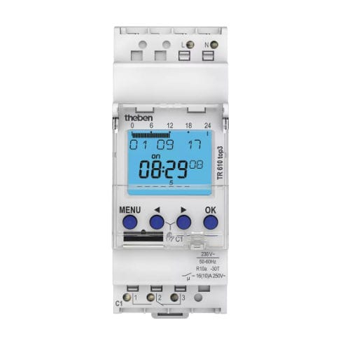 Programmatore per illuminazione - TR 610 TOP3 - Theben AG - su guida DIN