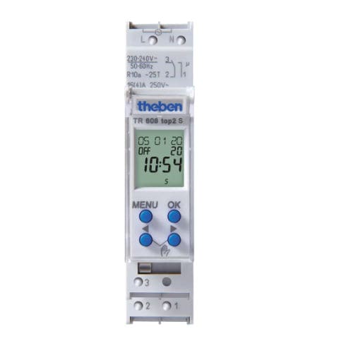 Programmatore per illuminazione - TR 608 TOP2 S - Theben AG - su guida DIN