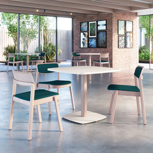 Tavolo contemporaneo - Embla - Kusch & Co - impiallacciato in legno / con supporto in faggio / rettangolare