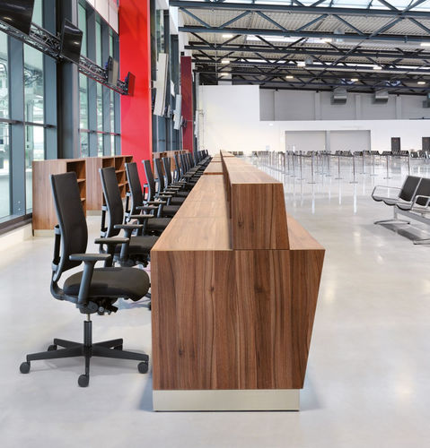 Sedia da ufficio contemporanea - Papilio - Kusch & Co - da interno / in tessuto / con supporto in alluminio