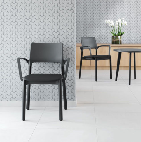 Sedia visitatore contemporanea - Arn  - Kusch & Co - da interno / da esterno / in tessuto ignifugo