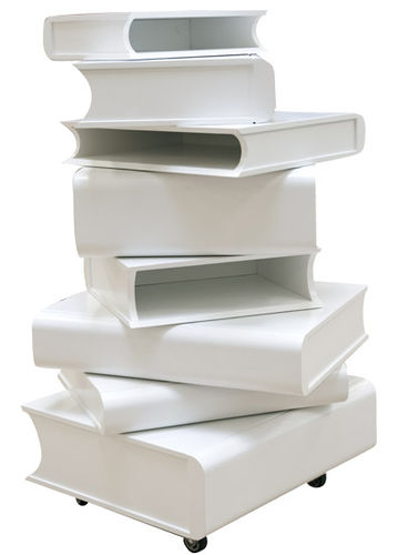 Comodino design originale - PILE OF BOOKS™ - LECTUS - rettangolare / per uso residenziale / da interno