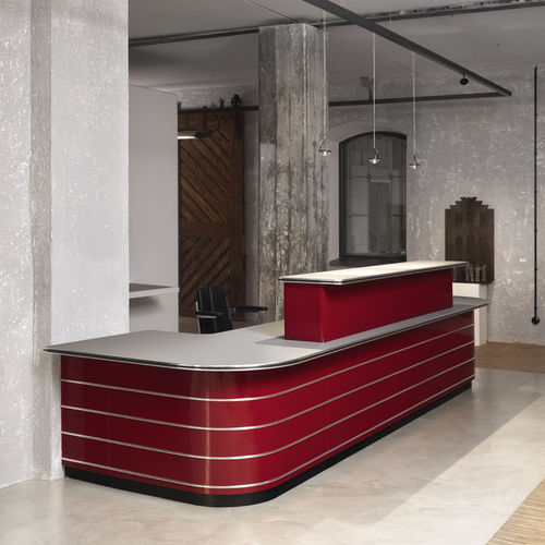 Banco reception in lamiera d'acciaio - CLASSIC LINE - Müller