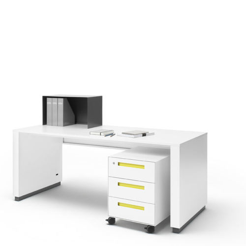 Cassettiera per ufficio in lamiera d'acciaio - WR 40 - Müller - 3 cassetti / con rotelle / modulare