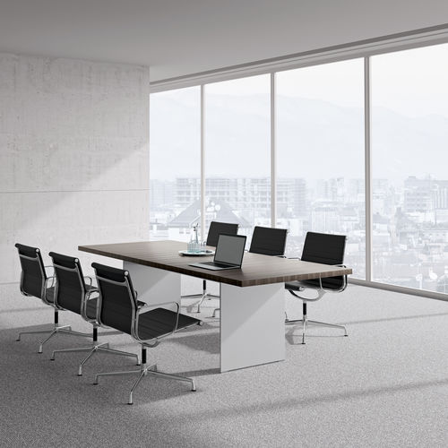 Tavolo da riunione contemporaneo - SIZE - Renz - impiallacciato in legno / in laminato / con supporto in alluminio