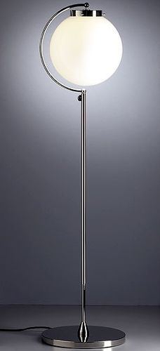 Lampada da terra - DSL 23 - Tecnolumen - in metallo / in vetro / in opalina