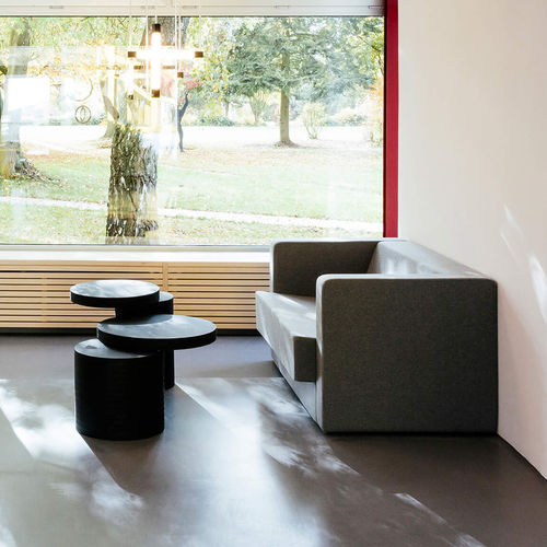 Divano design Bauhaus - D1 - Tecta - in tessuto / in pelle / con braccioli