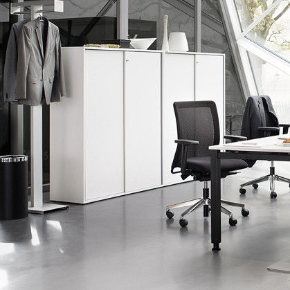 Armadio classificatore alto - FLOAT FX - Wiesner Hager - in laminato / con porta scorrevole / contemporaneo