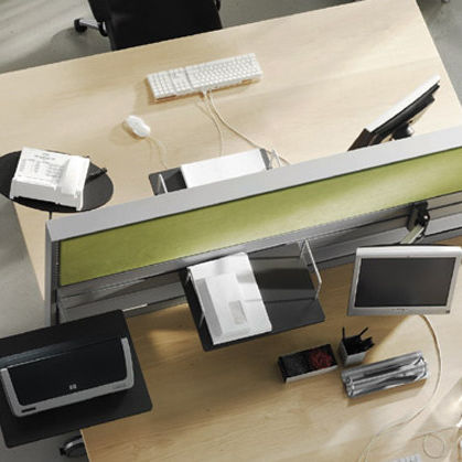 Scrivania per open space - PROCESS E_STATION - Wiesner Hager - contemporanea / in legno / contract