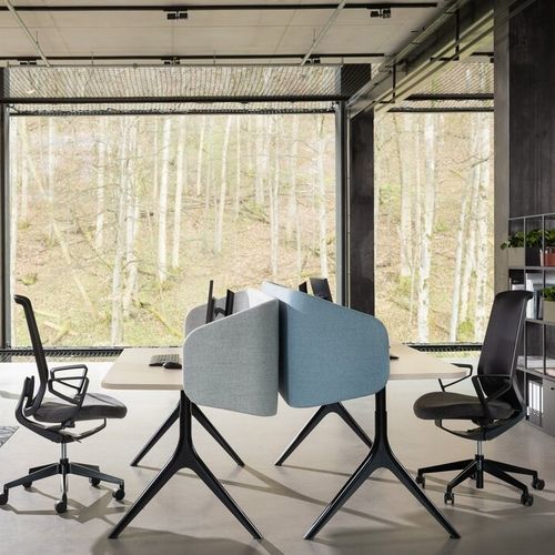 Scrivania da terra - FURNILOOP - Wiesner Hager - da 2 persone / contemporanea / in legno