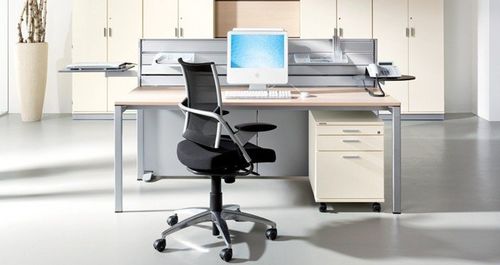 Sedia da ufficio contemporanea - POINT - Wiesner Hager - in rete / con rotelle / contract